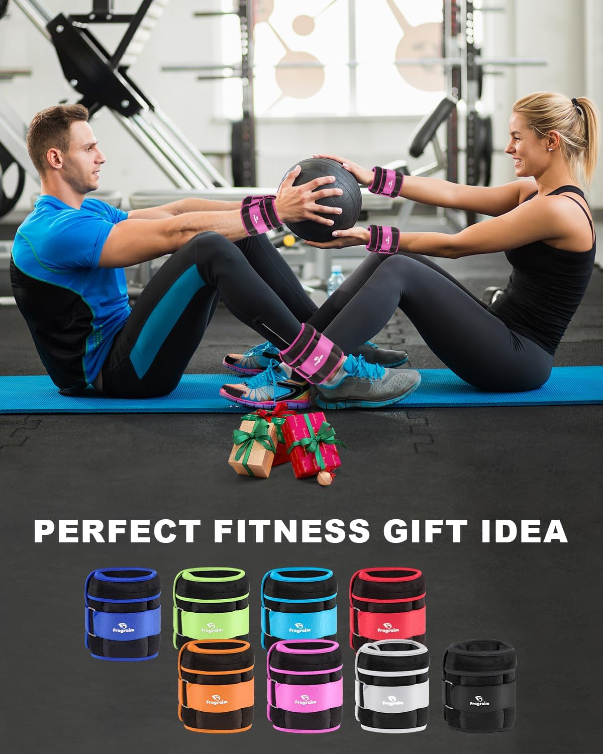 Adjustable Ankle Weights 5 LBS Pair with Removable Weight for Jogging, Gymnastics, Aerobics, Physical Therapy